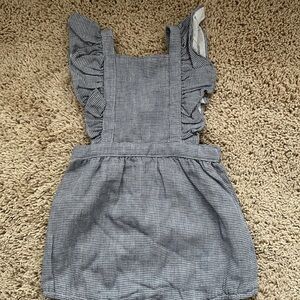 Gray Ruffled Romper 18 month